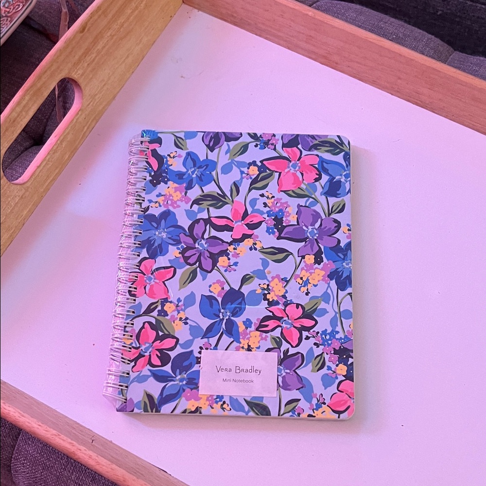 Vera Bradley Blue and Pink Floral Notebook